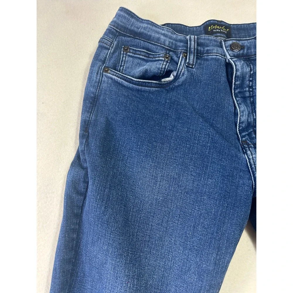 Urban Star Premium Apparel Mens Straight Leg Blue Jeans 34x32 Stretch Denim